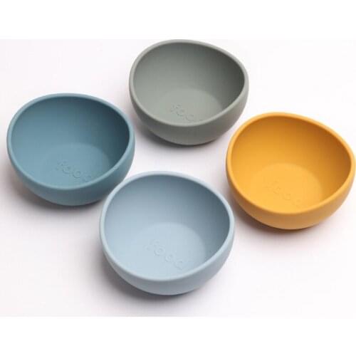 2021 New Baby Feeding Bowl Food Grade Silicone Bowl Baby Plate Kids Tableware BPA Free