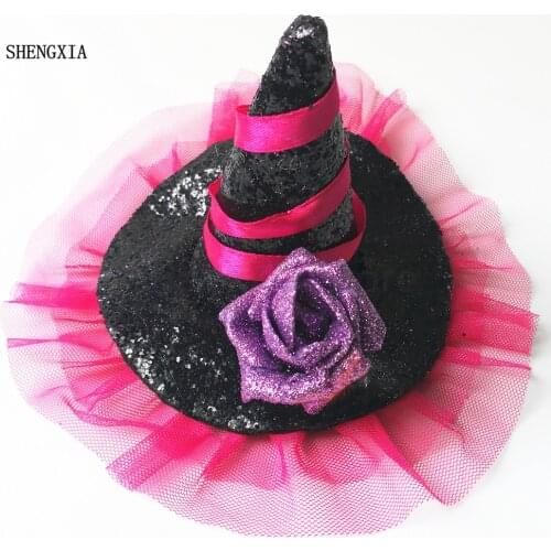 New Halloween witch hat headband costume party dress makeup tiara hair accessories for the holiday celebration of adult children