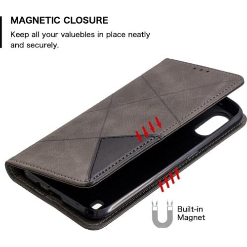New Style For Samsung Galaxy A01 Case Magnetic Leather Slim Case na For Samsung A01 A015F A015 SM-A015F Flip Stand Business Phon