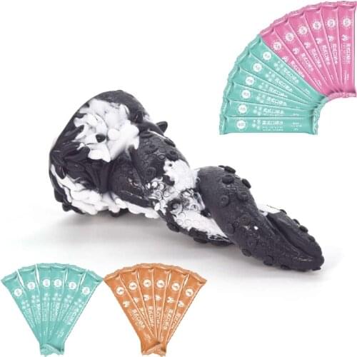 Huge Erotic Toys In Couple Soft Material Dildo Male Artificial Huge Beast Fake Penis Masturbation Goods With Climax Lubricant BI