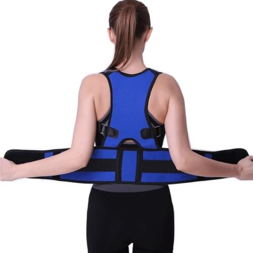 Shoulder Posture Belly Sweat Belt Men Women Posture Brace Low Lumbar Spine Support Belt Orthopedic Elastic Corrector Corset