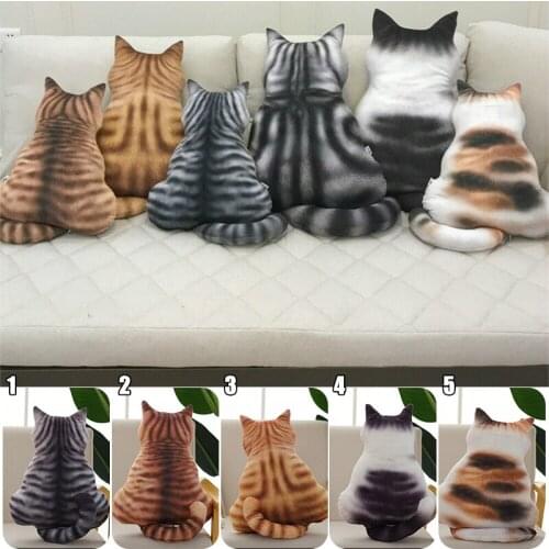 Lovely Cat Shape Cushions Pillow Cat Back Shadow Cushion Plush Filled Animal Cushion Kids Cute Gift Pillow Toys