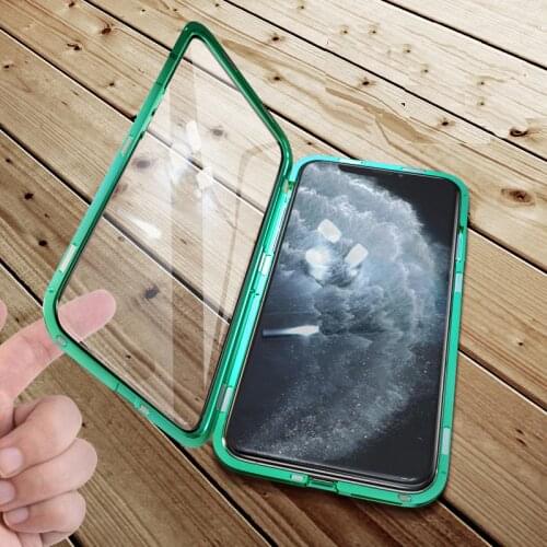 Full Magnetic Case For iPhone 11 Phone Cover Back Glass Case For iPhone 11 Pro Magnet protective case For iPhone 11Pro MAX cover