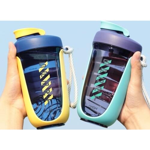 Scale Cup Shaker Bottle Portable Protein Powder Container Shaker Bottle Gym Water Drink Butelka Na Wode Kitchen Supplies DI50YYB