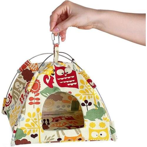Hamster Bird Parrot Tent House Hammock Hanging Nest Bed Soft Pad Pet Supplies