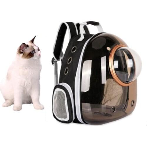 Pet Cat Space Capsule Backpack Outdoor Travel Transparent Cat Portable Breathable Backpack Multicolor Backpack Pet Supplies