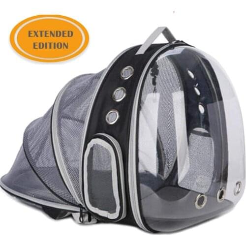 Foldable Transparent Pet Cat Puppy Carrier Backpack Space Capsule Bubble Shoulder Backpack for Hiking and Traveling