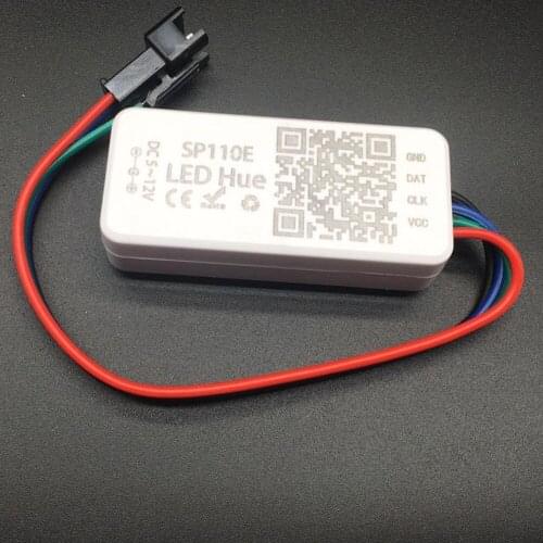 SP110E Bluetooth-compatible Pixel light Controller by smart phone APP For WS2812B SK6812 LPD8806 DMX512 1903 RGB/RGBW DC5-24V