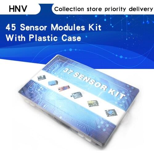 For arduino 45 in 1 Sensors Modules Starter Kit better than 37in1 sensor kit 37 in 1 Sensor Kit UNO R3 MEGA2560