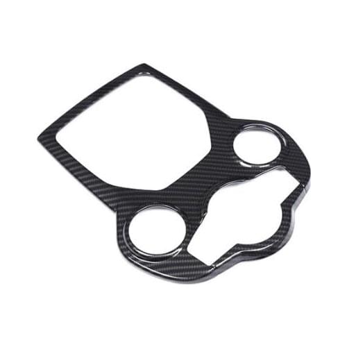 Carbon fiber Style For Alfa Romeo Giulia Stelvio 2016 2017 2018 ABS Chrome Center Console Decoration Frame Trim Car Parts