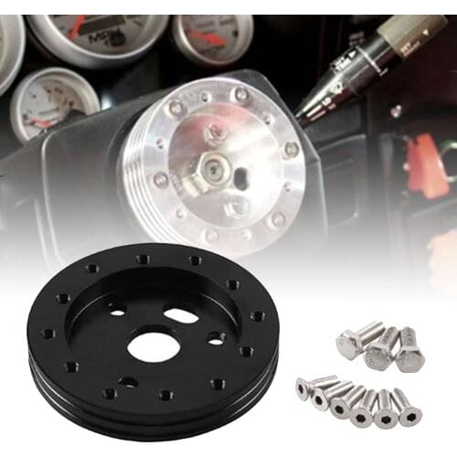 Universal 0.5in 1in Steering Wheel to Grant 3 Hole Hub Spacer Pad For 6 Hole Adapter Car Accessories High Quality