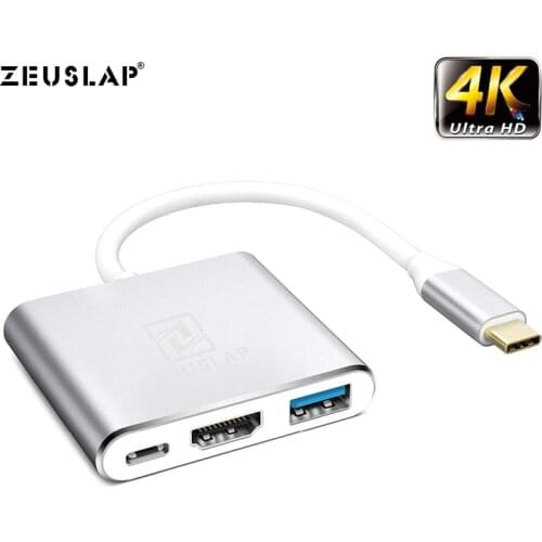 USB 3.1 Type C to HDMI Hub Adapter 4K USB Hub for for Mac Air Pro Huawei Mate10 Samsung S8 Switch Type C Hub