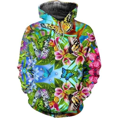 Vintage flower 3D Printed Mens Hoodie Harajuku Streetwear autumn hoodies Sweatshirt Unisex Casual Jacket Tracksuits