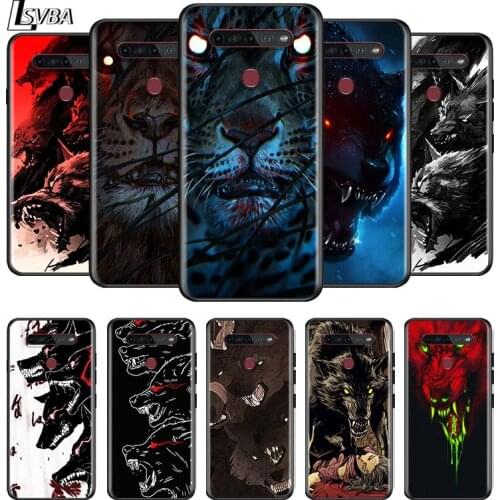 Animal Totem Wolf Lion For LG G8 G8S G8X V30 V30S V40 V50 V50S V60 Q60 ThinQ 5G Phone Case