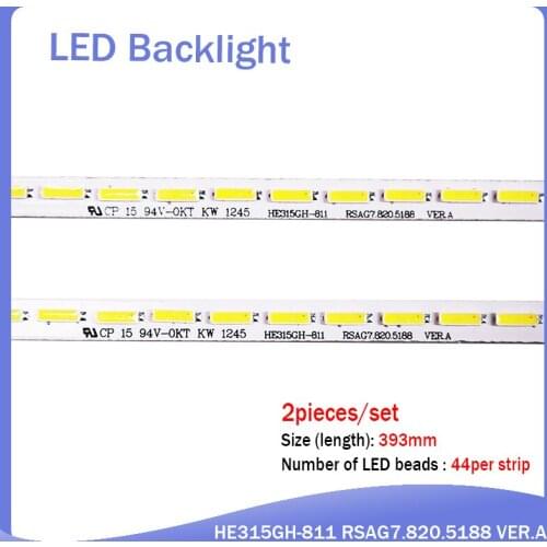 20 pcs/set LED backlight bar HE315GH-B11 RSAG7.820.5102 for LED32K160JD GT-1119424-A 44 LEDs 393MM new