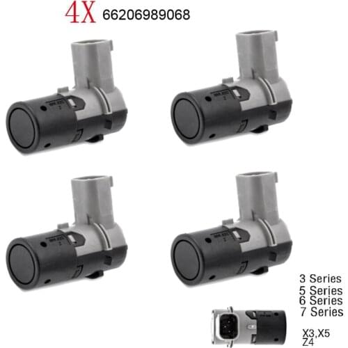 4Pcs Car Reverse Backup PDC Assist Parking Sensor for -BMW E39 E46 E60 E61 E66 E83 X3 3 5 7 Series 66206989068