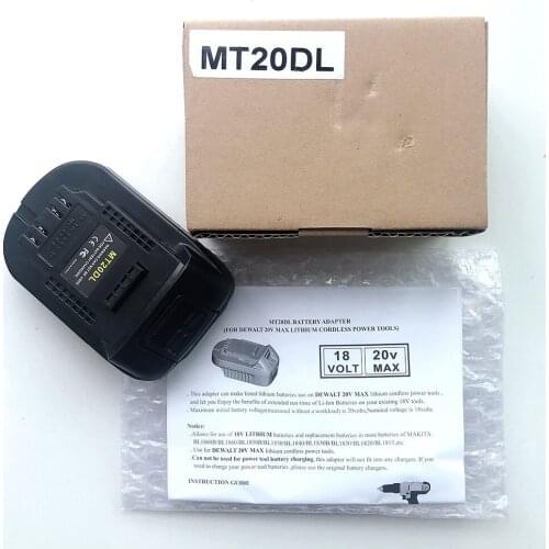 MT20DL Converter Adapter for Dewalt Convert for Makita 18V Li-ion Battery BL1830 BL1860 BL1815 To for Dewalt 18V 20V DCB200