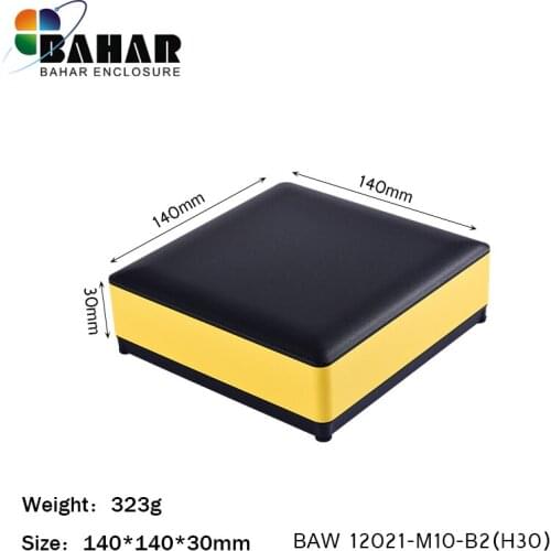Bahar enclosure BAW12021-H30 aluminum case. Electronic equipment instrument box. Metal case.DIY junction box 140x140x30mm