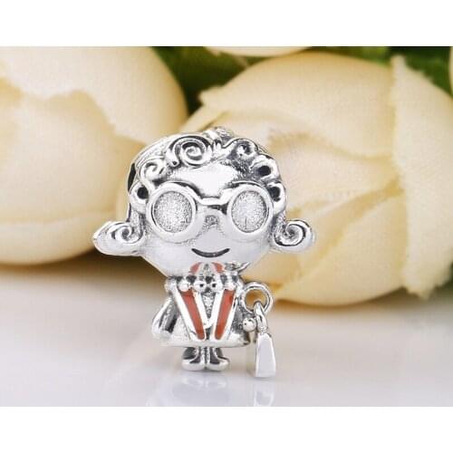 Free Shipping Authentic 925 Sterling Silver Elderly Woman Charms Fit Original Bracelet For Women DIY Jewelry S925 Beads