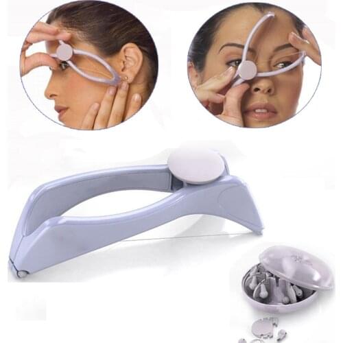 Epilator Mini Facial Hair Remover Set Women Hair Removal Plastic Spring Threading Face Makeup Body Beauty Tool for Girl Woman