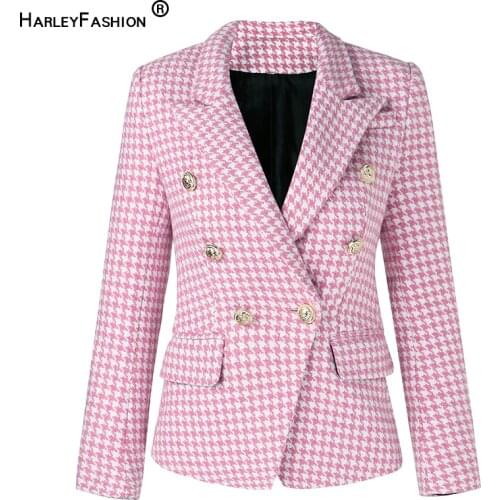 HARLEYFASHION Women's Tweed Blazers