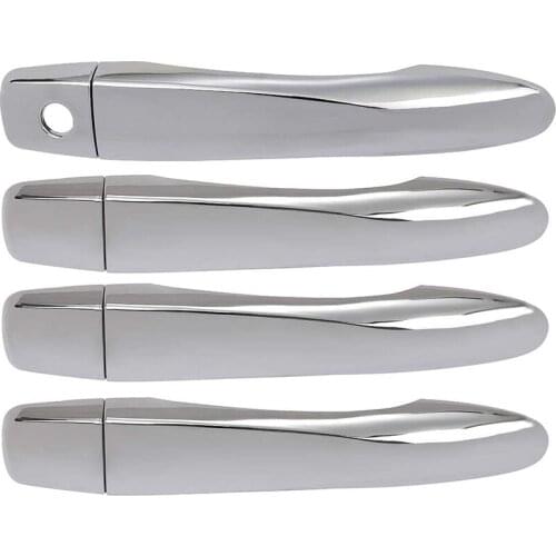 Chrome Exterior Door Handles Cover Front Rear Left Right for Nissan Qashqai 2014-2017 Accessories