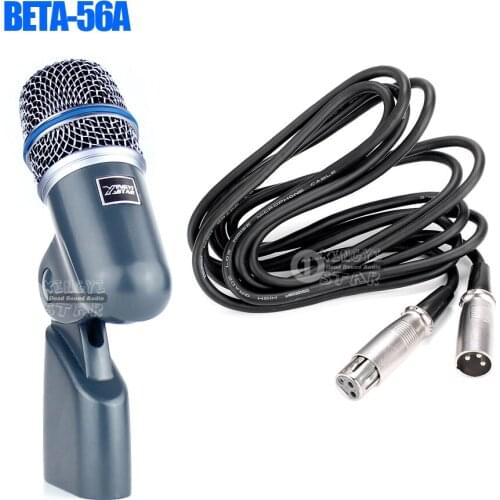 BETA56A Metal Professional Wired Kick Drum Microphone For BETA 56A Sax Piano Percussion Guitar Bass Amplifier Brass Instruments