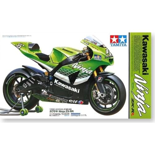 1/12 Tamiya Plastic Assembly Car Model Kawasaki Ninja ZX-RR Motorcycle Toy Static Model DIY Assembly Kit #14109
