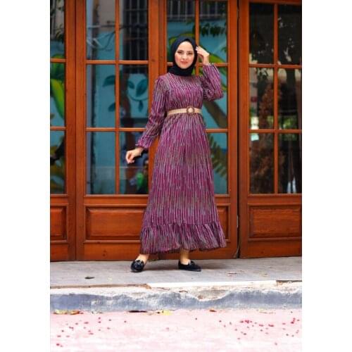 Islamic Dress Woman Turkish Muslim Long Dress Muslim Fashion Hijab Scarf Abaya Women Eid Mubarak European Clothing Robe Turban