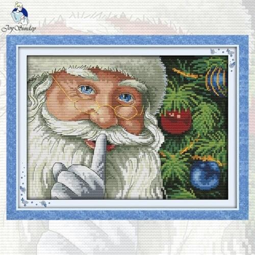 NKF Happy Christmas needle craft cross stitch charts counted Christmas cross stitch kits for home decoration