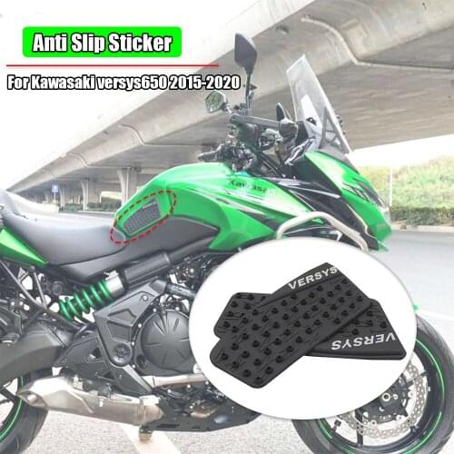For Kawasaki Versys650 2020 2019 2018 2017 2016 2015 Versys 650 Anti slip Tank cover protective Sticker Motorcycle accessories