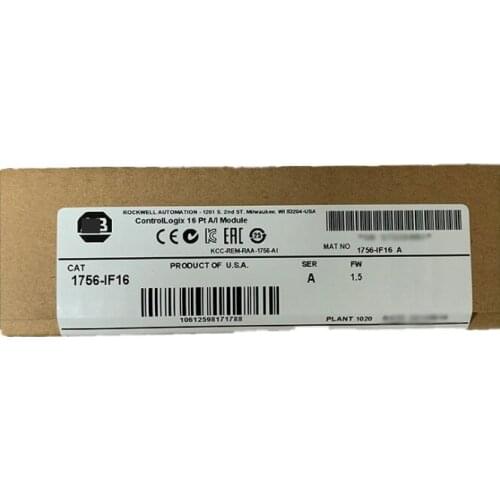 Brand New Original 1756-IF16 PLC 8 Differential Voltage Or Current Inputs Analog Input Module