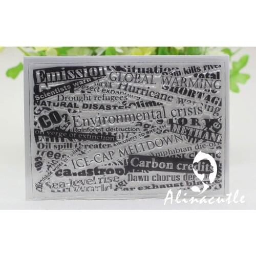 CLEAR STAMPS letters words background Scrapbooking Card album paper craft Alinacraft rubber roller transparent silicon stamp