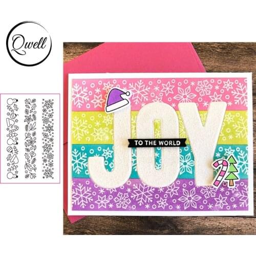 QWELL Christmas Clear Stamps for Scrapbooking and Card Making Paper Craft Transparent Silicone 2019 New