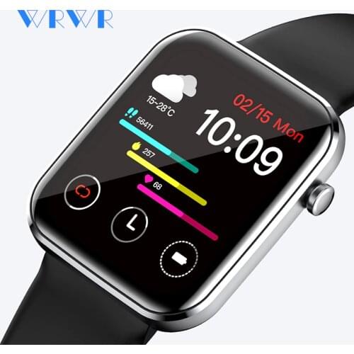 WRWR 2021 Smart Watch 1.69 inch Men Full Touch Fitness Tracker IP67 waterproof Smartwatch For Xiaomi Redmi Android Apple Huawei