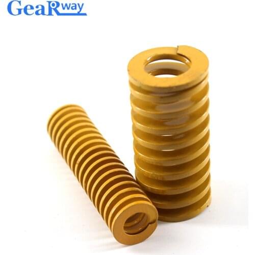 Gearway Yellow Die Spring 58% Compression Ratio Mold Spring TF35x70/35x75/35x95/35x100mm Mould Die Compression Spring