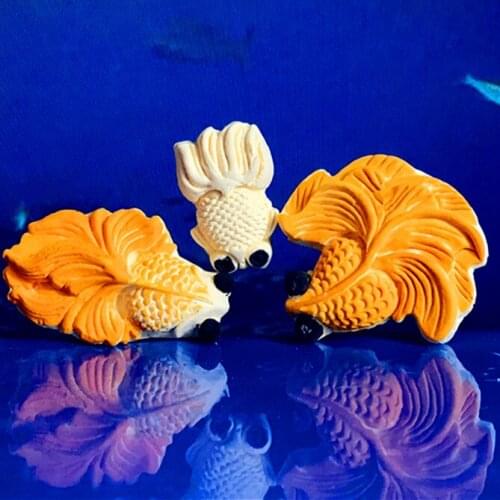 Gold fish silicone lace cake decoration Mould chocolate mold