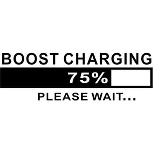 16*5CM BOOST CHARGING Interesting Personality Decorative Motorcycle Car Sticker Decal Car Styling C1-0041