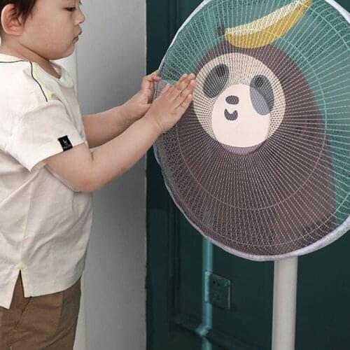 2 Pcs Cartoon Fan Guard Net Dust Cover Kids Children Finger Protector Fan Filter Safety Fan Mesh