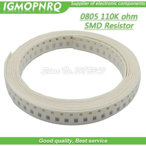 300pcs 0805 SMD Resistor 110K ohm Chip Resistor 1/8W 110K ohms 0805-110K