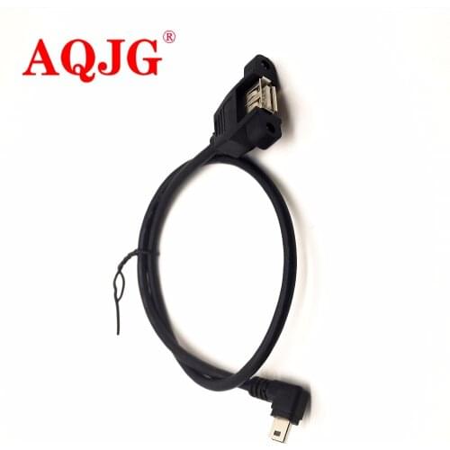 Mini-USB 5pin Mini USB 2.0 Male to USB 2.0 B Type Female Connector Cable 30cm 50cm With Panel Mount Hole USB MINI USB Cable