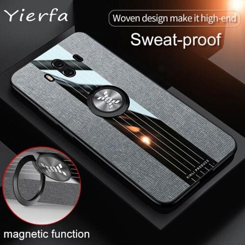 Huawei Mate 10 Pro Case Soft Silicone Shockproof Bumper For Mate 20 Fabric Back Cover For Huawei Mate 8 9 20 Pro 20X Phone Cases