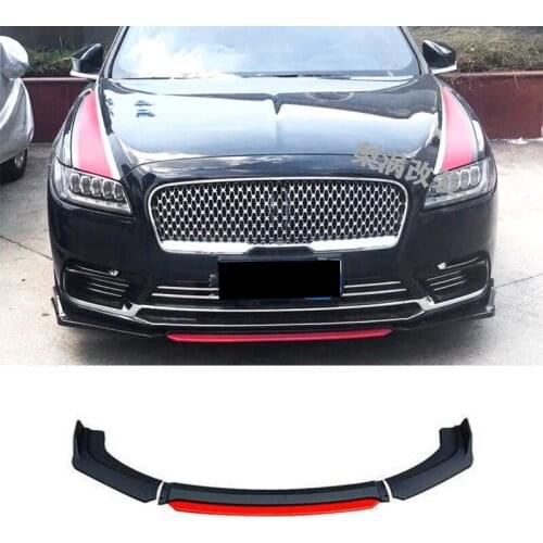 Applicable To For Lincoln Continental Parts Refitting Spoiler Deflector Three Piece Front Bumper Split Lip Body Kit