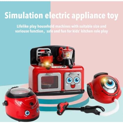 Play house small appliances kitchen cooking water dispenser vacuum cleaner toy baby early education educational toy