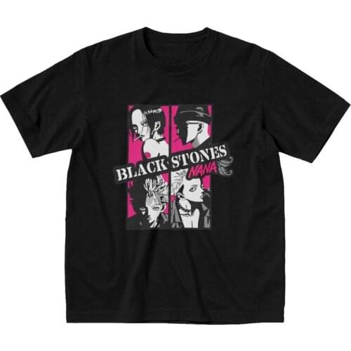 Fashion Nana Osaki T Shirts for Men Soft Cotton Tees Anime Manga Tshirt Short Sleeved Urban T-shirt Clothes