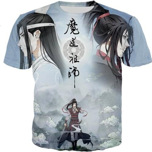 New 3D Printed T Shirt Men And Women Short Sleeve Streetwear Tees Anime MO DAO ZU SHI T Shirt Oversized Top Tees Clothes