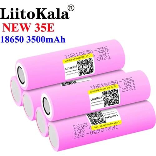 Liitokala For 18650 3500mAh 13A discharge INR18650 35E INR18650-35E 18650 battery Li-ion 3.7v rechargable Battery
