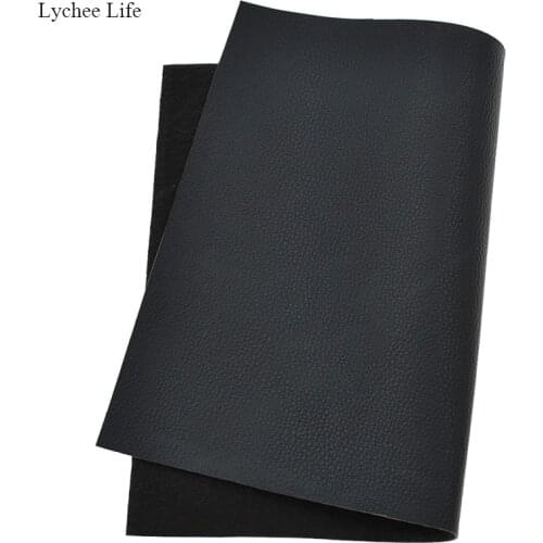 Lychee Life 6 Colors Retro Litchi Pattern A5 PVC Leather Fabric Clothes Decor Handmade Sewing Accessories