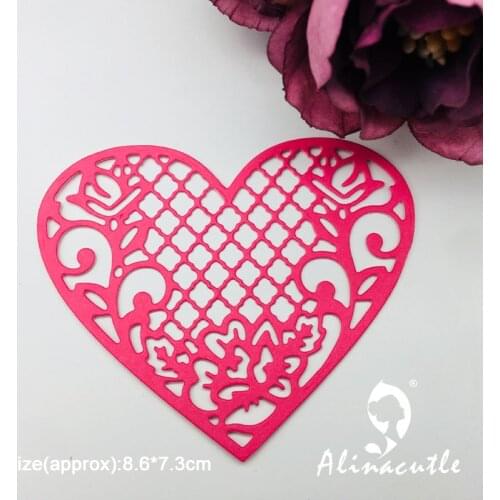 Metal Cutting die Cut Flower Heart DIY Scrapbooking Paper Craft Handmade Card Album Punch Knife Art Cutter Alinacutle Die