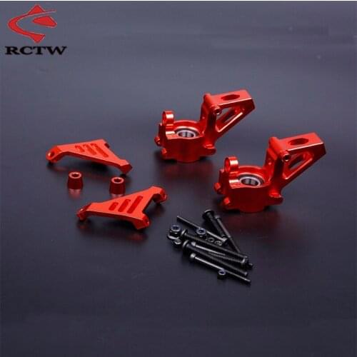 Alloy CNC Front Hub Carrier Billet Set Fit 1/5 Hpi Rofun Rovan KM Baja 5B 5T 5SC RC CAR Toys PARTS